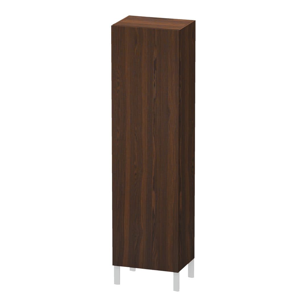 Duravit L-Cube – Κολόνα Μπάνιου – 500 mm, 1 πόρτα, δεξιά, 500 x 363 x 1760 mm – Brushed walnut Matt, Real wood veneer (LC1181R6969)