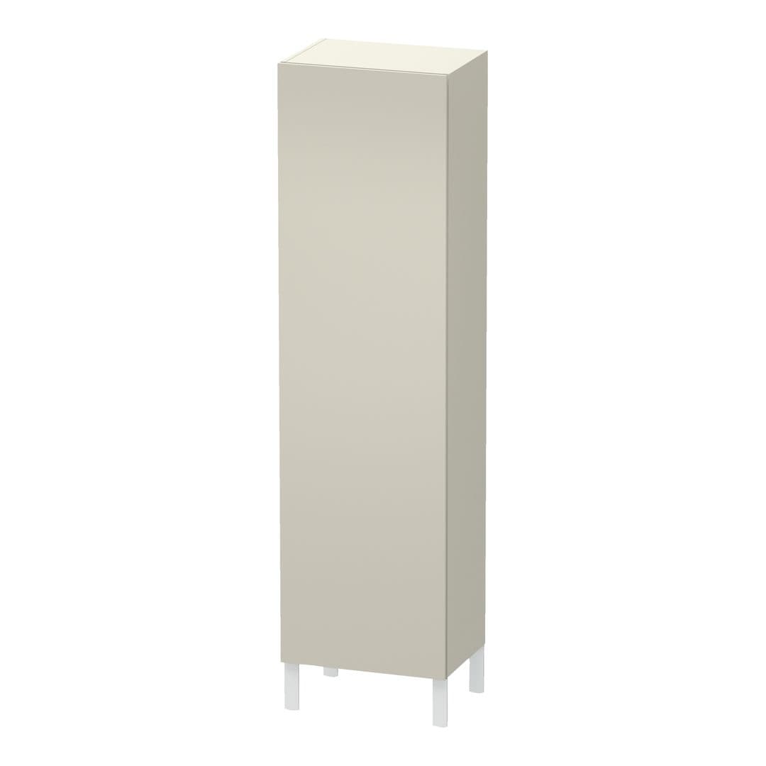 Duravit L-Cube – Κολόνα Μπάνιου – 500 mm, 1 πόρτα, δεξιά, 500 x 363 x 1760 mm – Taupe Matt, Decor (LC1181R9191)
