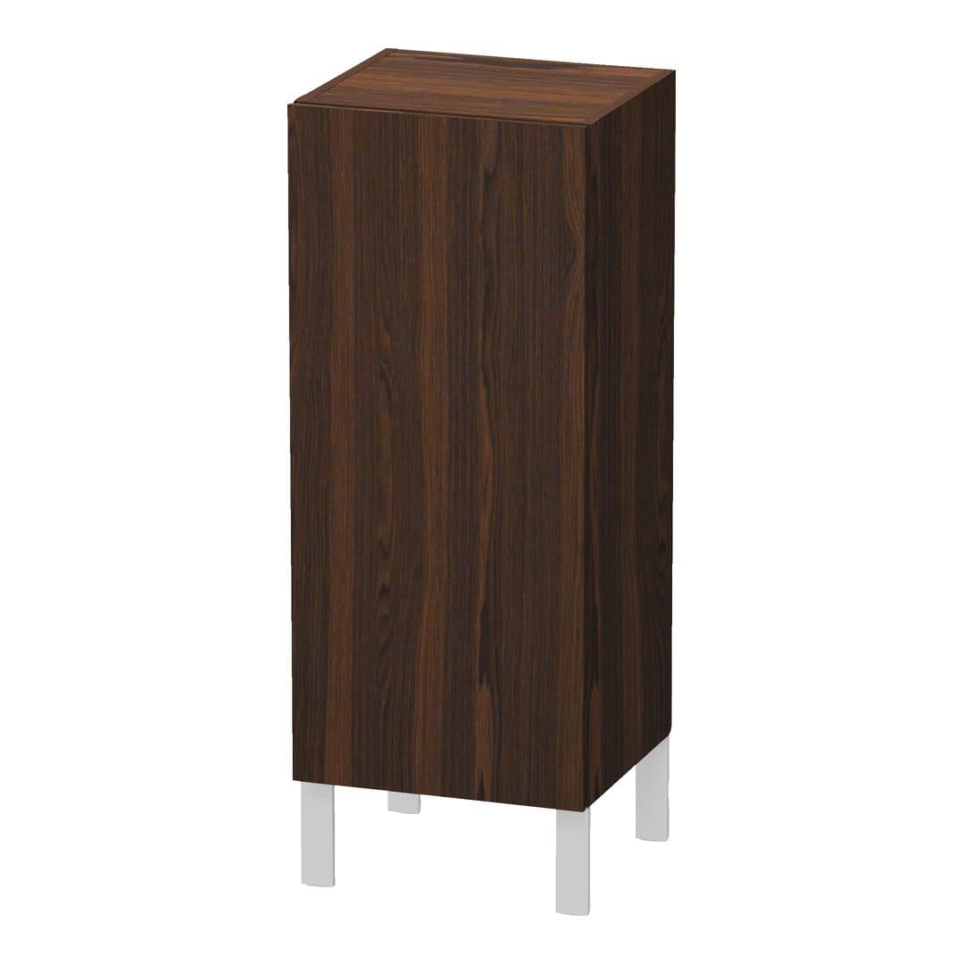 Duravit L-Cube – Κολόνα Μπάνιου – 250 mm, μεσαία, 1 πόρτα, αριστερή, 250 x 200 x 600 mm, Total number of shelves: 2 – Brushed walnut Matt, Real wood veneer (LC1189L6969)