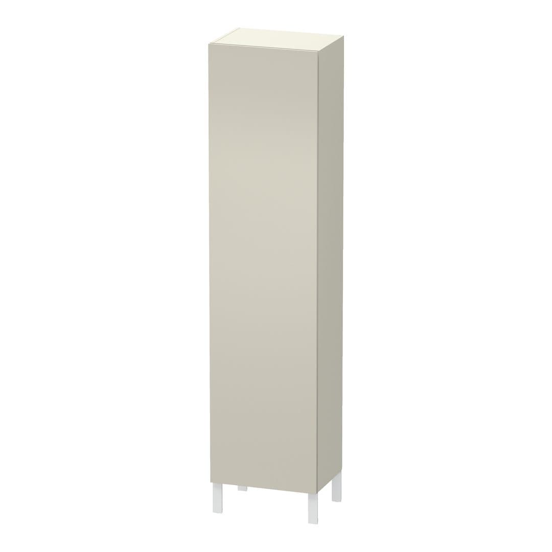 Duravit L-Cube – Κολόνα Μπάνιου – 500 mm, 1 πόρτα, αριστερή, 500 x 360 x 2000 mm – Taupe Matt, Decor (LC1191L9191)
