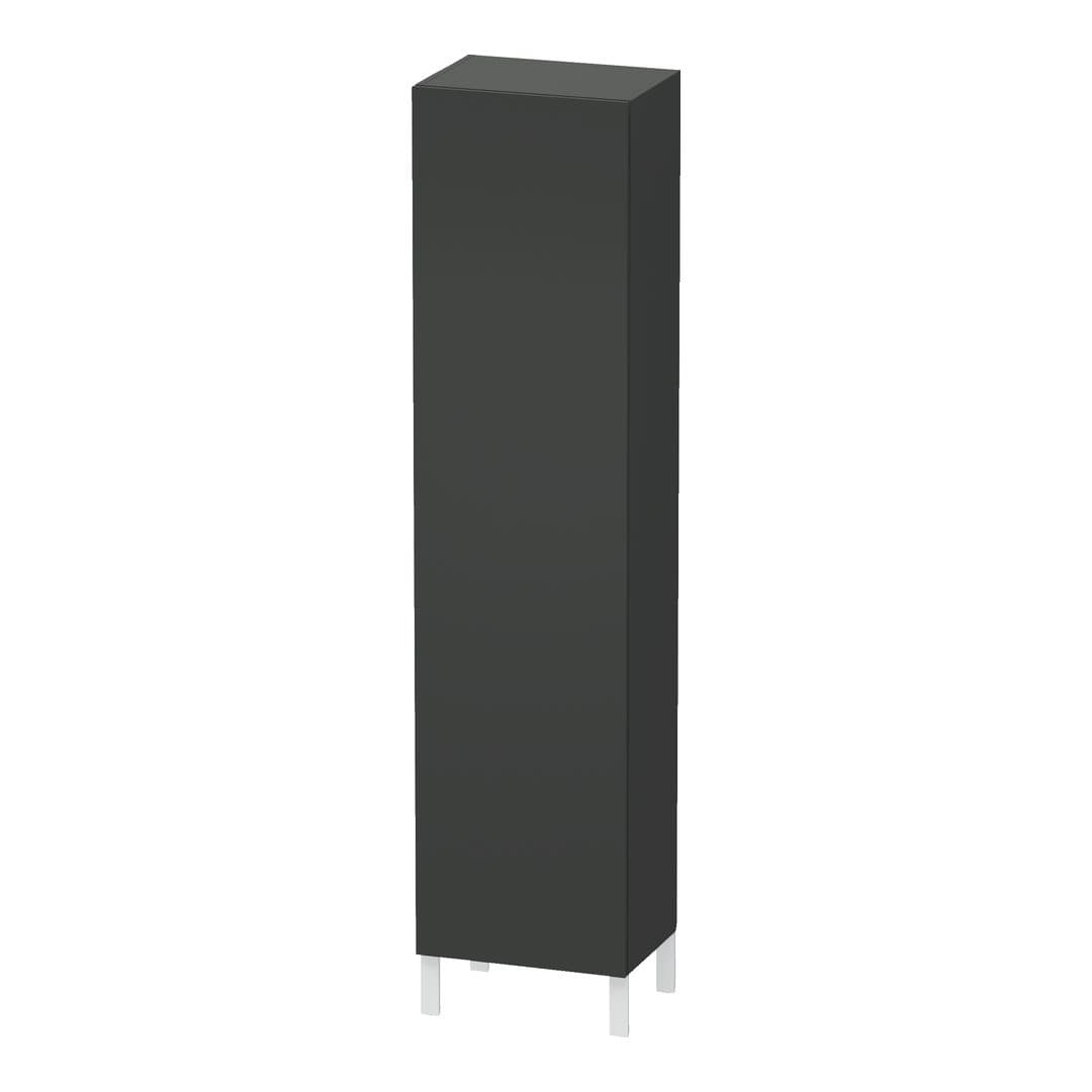 Duravit L-Cube – Κολόνα Μπάνιου – 500 mm, 1 πόρτα, δεξιά, 500 x 360 x 2000 mm – Graphite Matt, Decor (LC1191R4949)