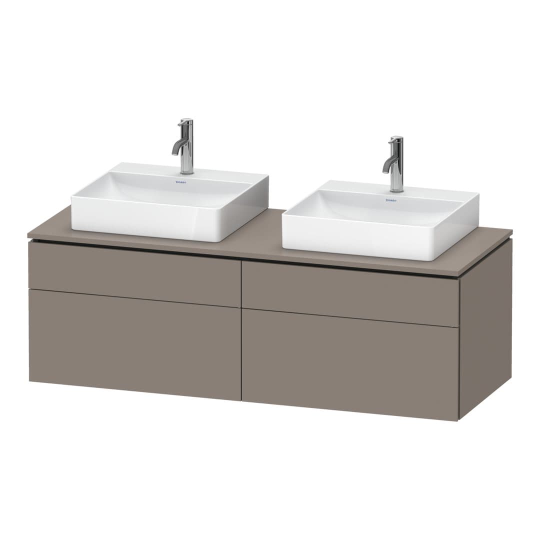Duravit L-Cube – Έπιπλο Νιπτήρα – 1420 mm, για κονσόλα, 4 συρτάρια – Basalte Matt, Decor (LC4872B43430000)