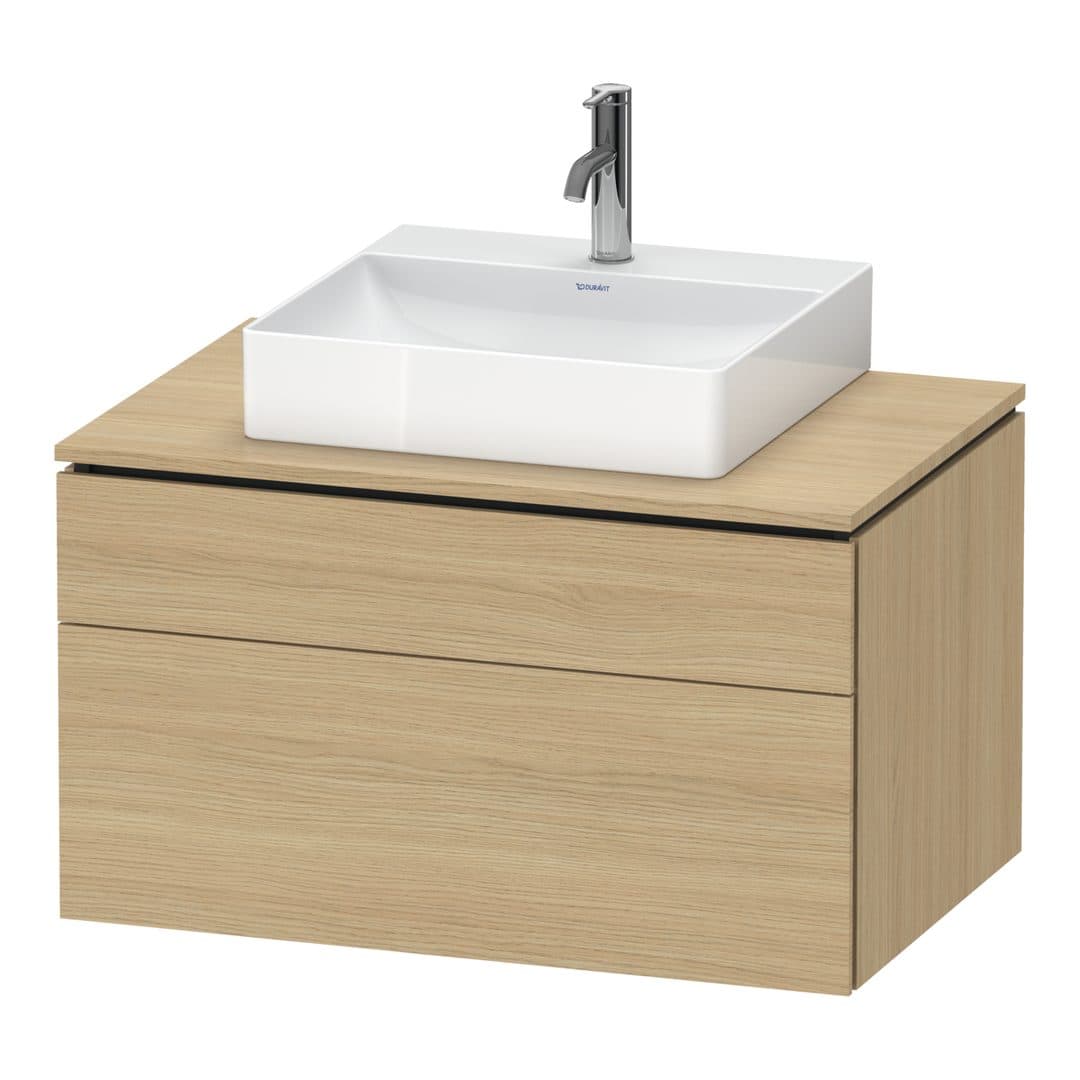 Duravit L-Cube – Έπιπλο Νιπτήρα – 820 mm, για κονσόλα, 2 συρτάρια, νιπτήρας κέντρο, 820 x 550 x 482 mm – Natural oak, Decor (LC4880030300000)