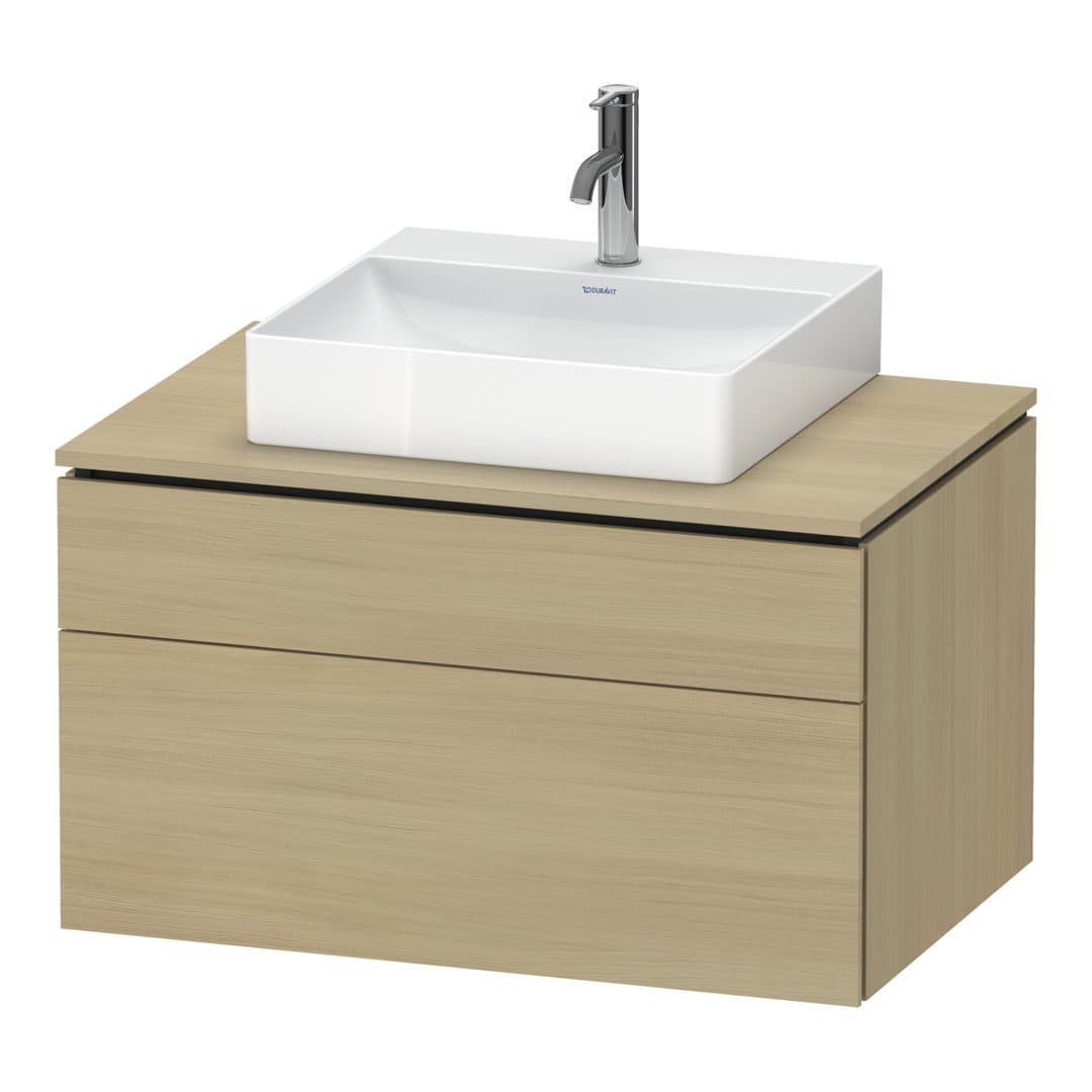 Duravit L-Cube – Έπιπλο Νιπτήρα – 820 mm, για κονσόλα, 2 συρτάρια, νιπτήρας κέντρο, 820 x 550 x 482 mm – Mediterranean oak Matt, Real wood veneer (LC4880071710000)