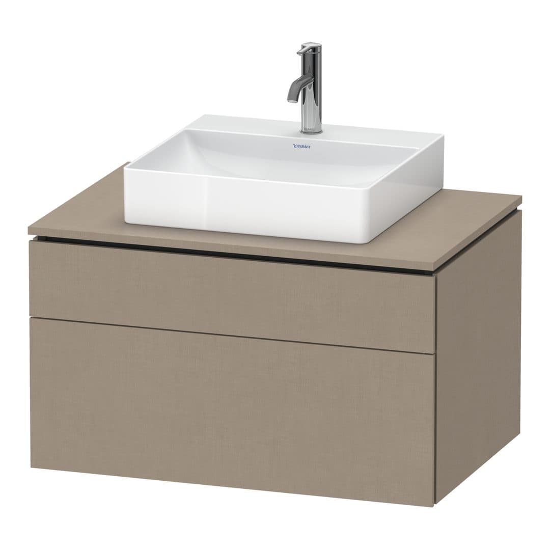 Duravit L-Cube – Έπιπλο Νιπτήρα – 820 mm, για κονσόλα, 2 συρτάρια, νιπτήρας κέντρο, 820 x 550 x 482 mm – Linen Matt, Decor (LC4880075750000)
