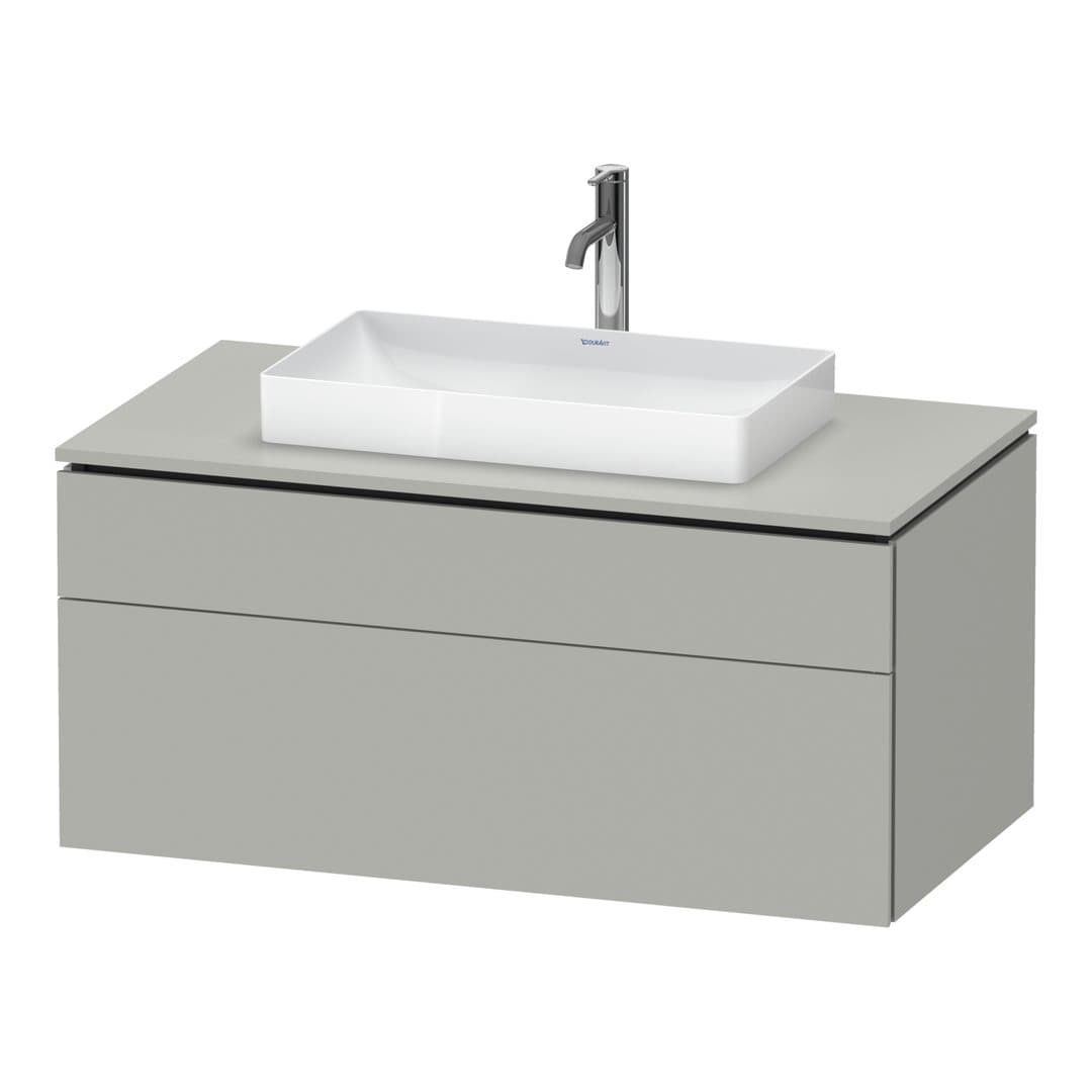 Duravit L-Cube – Έπιπλο Νιπτήρα – 1020 mm, για κονσόλα, 2 συρτάρια, νιπτήρας κέντρο, 1020 x 550 x 482 mm – Concrete grey Matt, Decor (LC4881007070000)