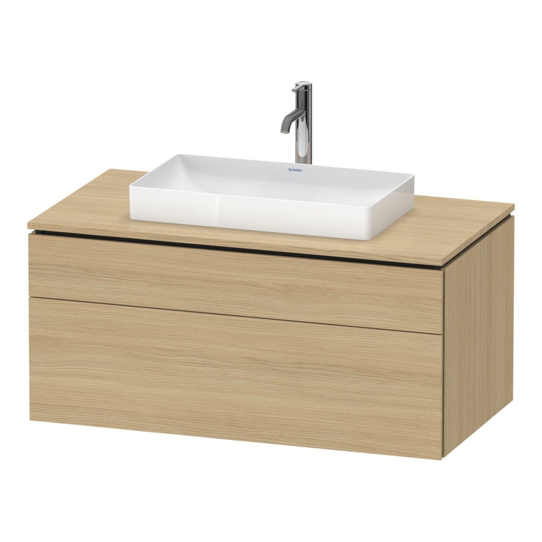 Duravit L-Cube – Έπιπλο Νιπτήρα – 1020 mm, για κονσόλα, 2 συρτάρια, νιπτήρας κέντρο, 1020 x 550 x 482 mm – Natural oak, Decor (LC4881030300000)