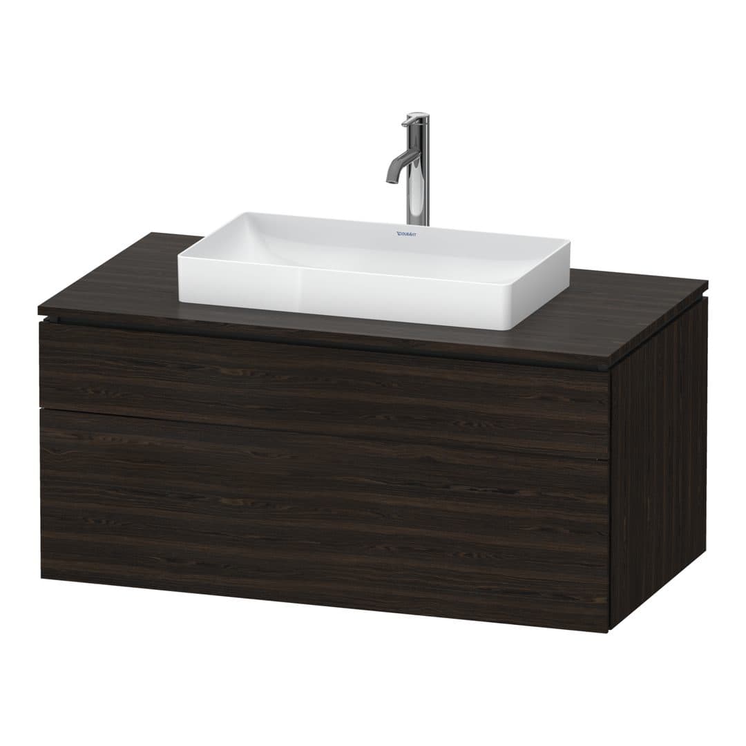Duravit L-Cube – Έπιπλο Νιπτήρα – 1020 mm, για κονσόλα, 2 συρτάρια, νιπτήρας κέντρο, 1020 x 550 x 482 mm – Brushed walnut Matt, Real wood veneer (LC4881069690000)