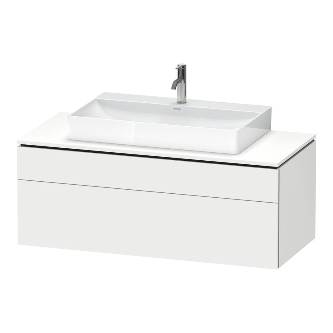 Duravit L-Cube – Έπιπλο Νιπτήρα – 1220 mm, για κονσόλα, 2 συρτάρια, νιπτήρας κέντρο – White Matt, Decor (LC4882018180000)