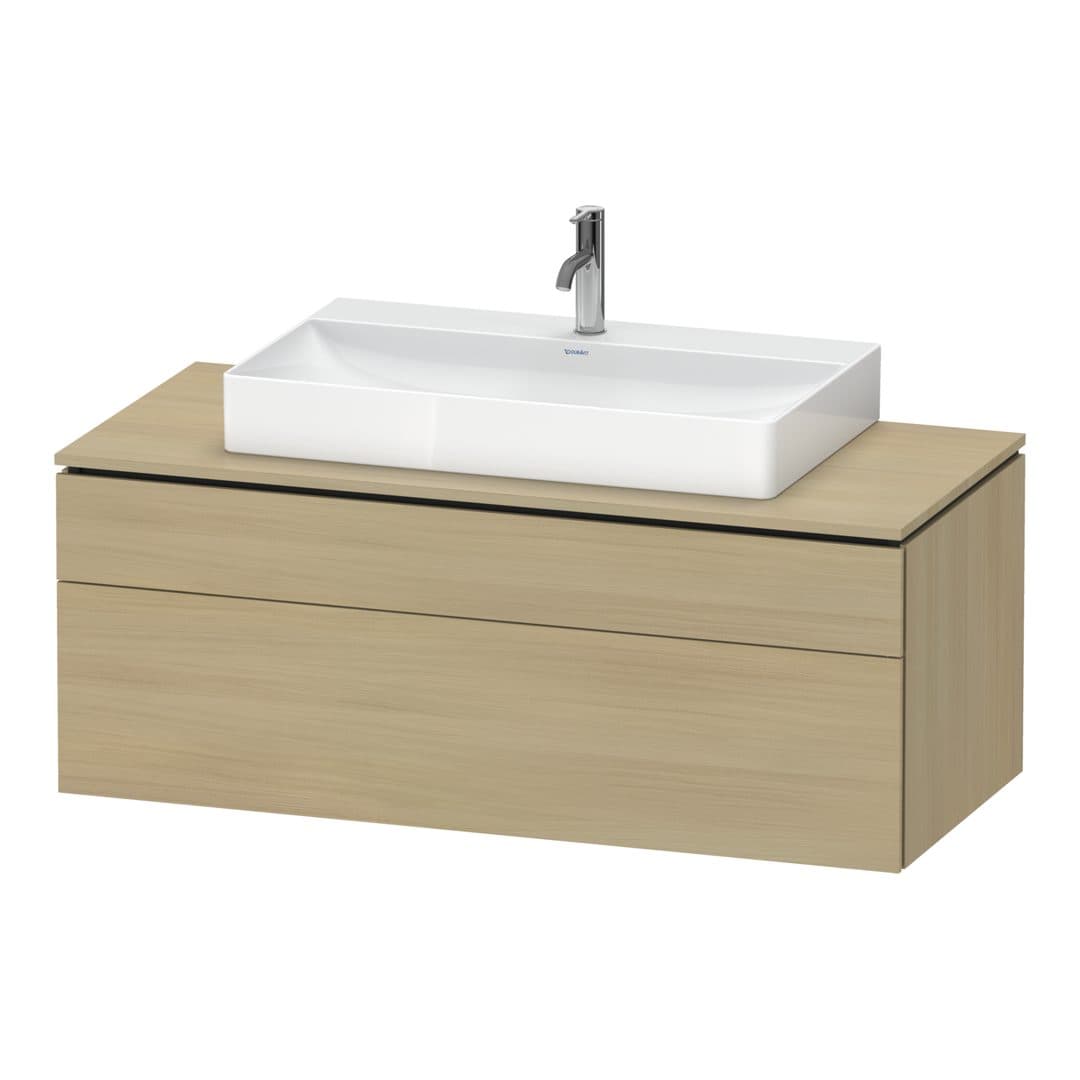 Duravit L-Cube – Έπιπλο Νιπτήρα – 1220 mm, για κονσόλα, 2 συρτάρια, νιπτήρας κέντρο – Mediterranean oak Matt, Real wood veneer (LC4882071710000)