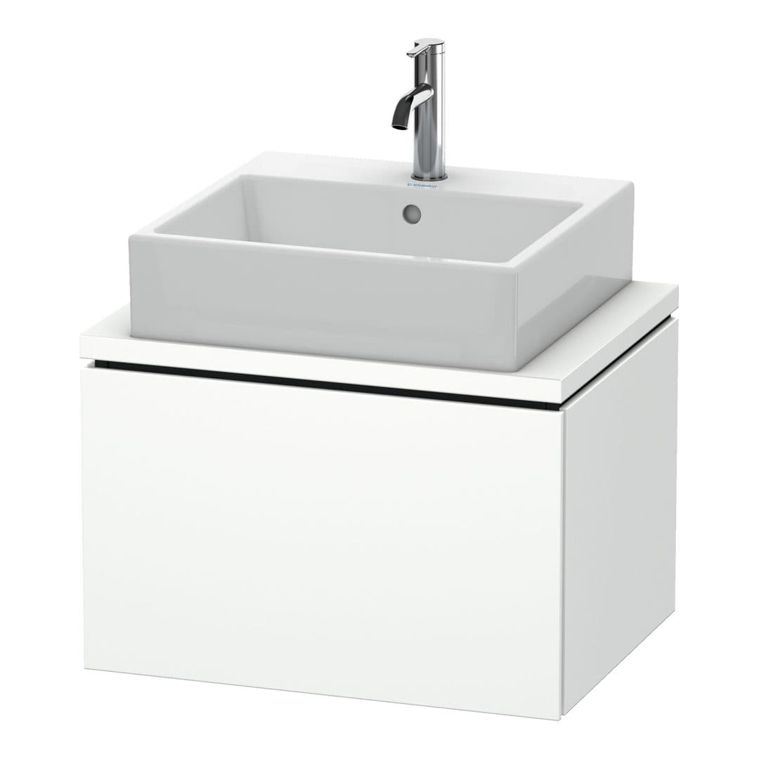 Duravit L-Cube – Έπιπλο Νιπτήρα – 620 mm, για κονσόλα, 1 συρτάρι, νιπτήρας κέντρο, Compact – White Matt, Decor (LC580001818)