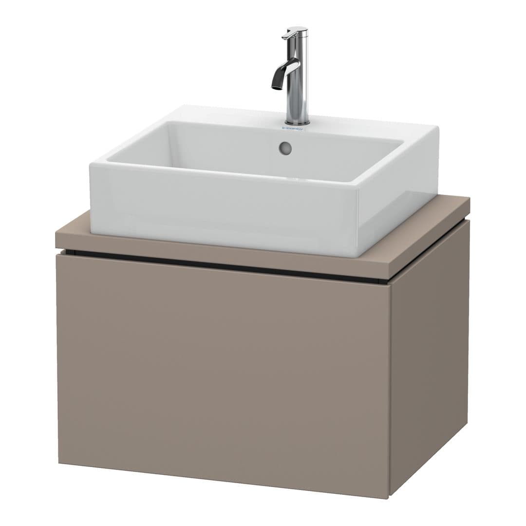 Duravit L-Cube – Έπιπλο Νιπτήρα – 620 mm, για κονσόλα, 1 συρτάρι, νιπτήρας κέντρο, Compact – Basalte Matt, Decor (LC580004343)