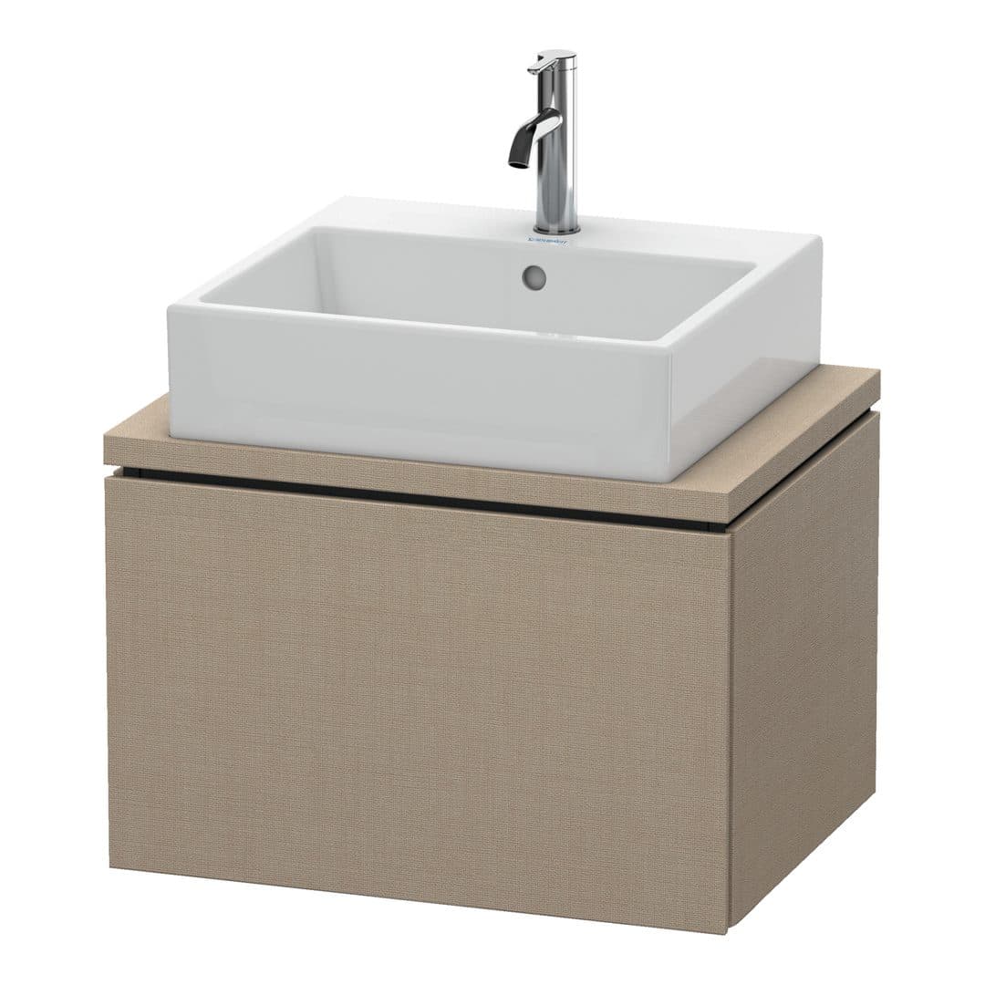 Duravit L-Cube – Έπιπλο Νιπτήρα – 620 mm, για κονσόλα, 1 συρτάρι, νιπτήρας κέντρο, Compact – Linen Matt, Decor (LC580007575)