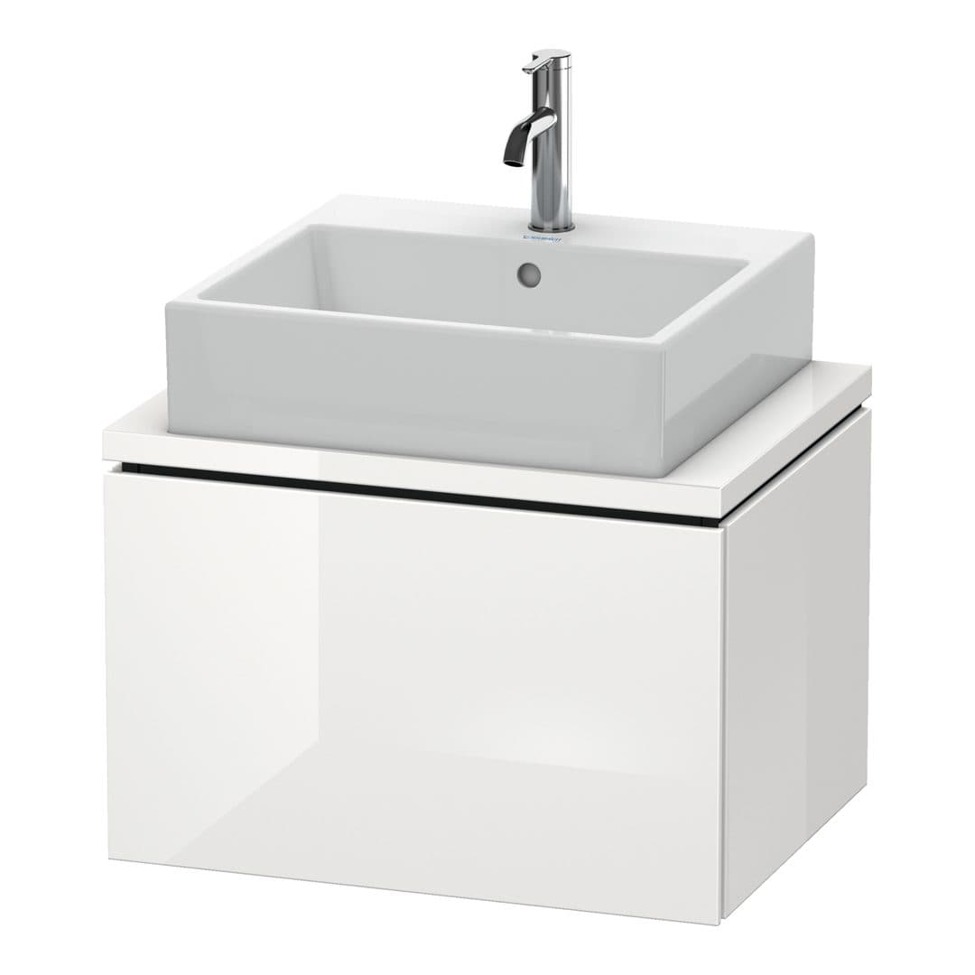 Duravit L-Cube – Έπιπλο Νιπτήρα – 620 mm, για κονσόλα, 1 συρτάρι, νιπτήρας κέντρο, Compact – White High Gloss, Lacquer (LC580008585)