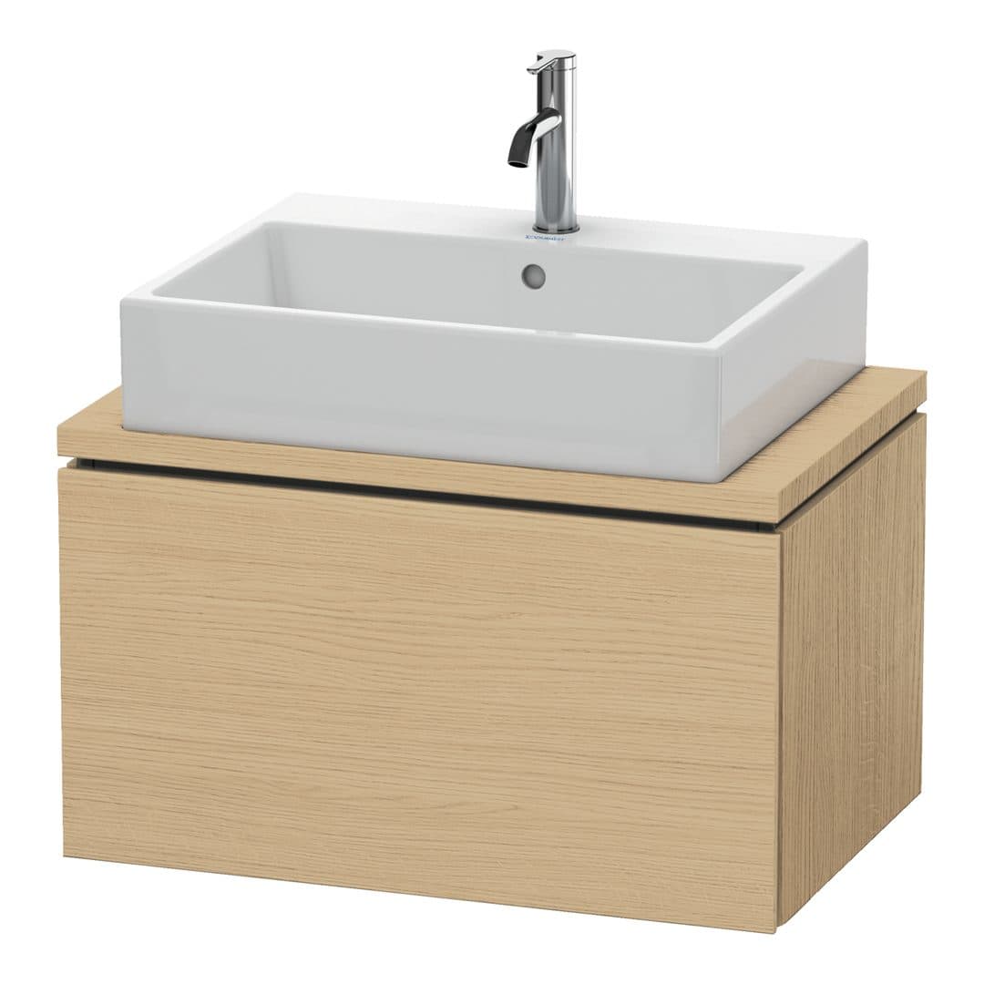 Duravit L-Cube – Έπιπλο Νιπτήρα – 720 mm, για κονσόλα, 1 συρτάρι, νιπτήρας κέντρο, Compact – Natural oak, Decor (LC580103030)