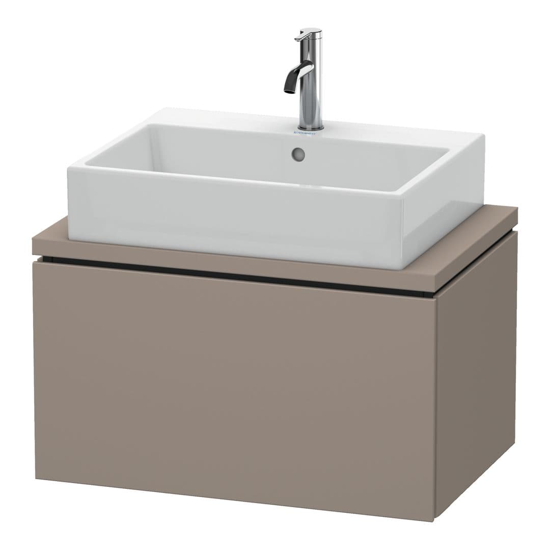 Duravit L-Cube – Έπιπλο Νιπτήρα – 720 mm, για κονσόλα, 1 συρτάρι, νιπτήρας κέντρο, Compact – Basalte Matt, Decor (LC580104343)