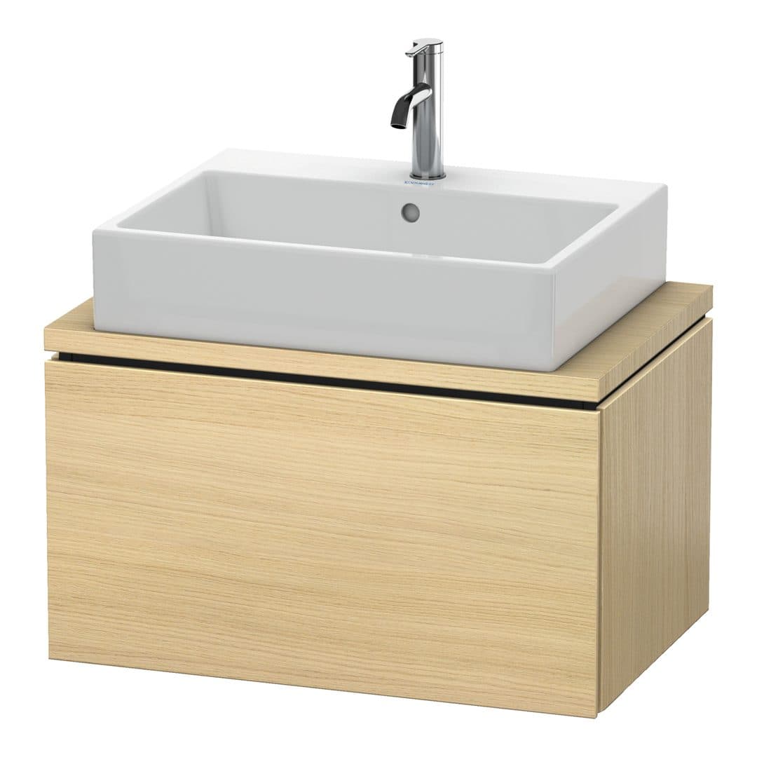 Duravit L-Cube – Έπιπλο Νιπτήρα – 720 mm, για κονσόλα, 1 συρτάρι, νιπτήρας κέντρο, Compact – Mediterranean oak Matt, Real wood veneer (LC580107171)