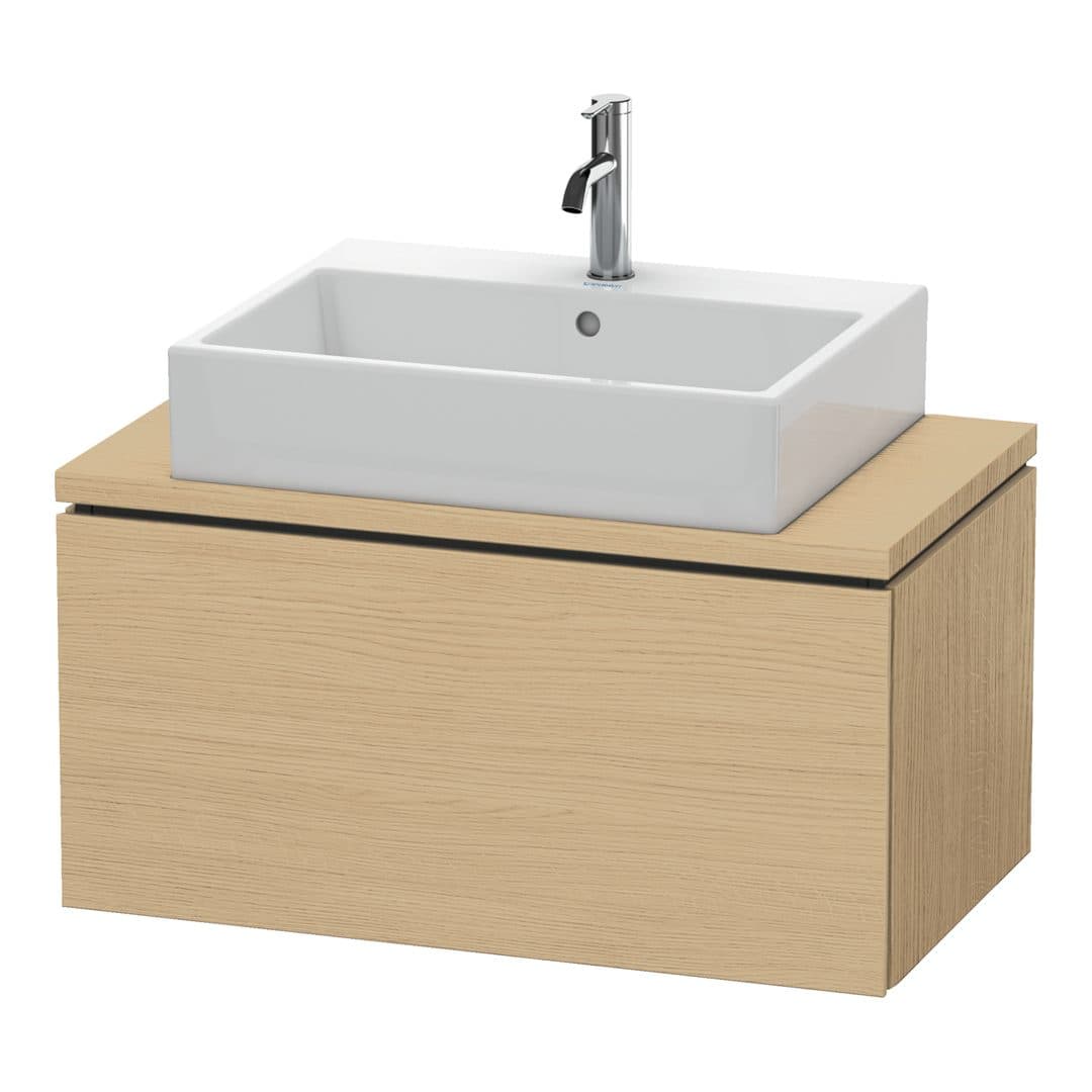Duravit L-Cube – Έπιπλο Νιπτήρα – 820 mm, για κονσόλα, 1 συρτάρι, νιπτήρας κέντρο, Compact – Natural oak, Decor (LC580203030)