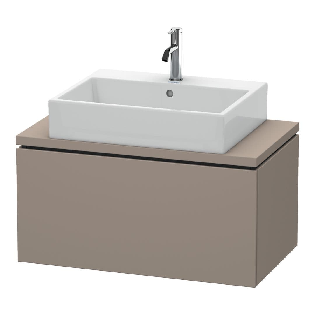Duravit L-Cube – Έπιπλο Νιπτήρα – 820 mm, για κονσόλα, 1 συρτάρι, νιπτήρας κέντρο, Compact – Basalte Matt, Decor (LC580204343)