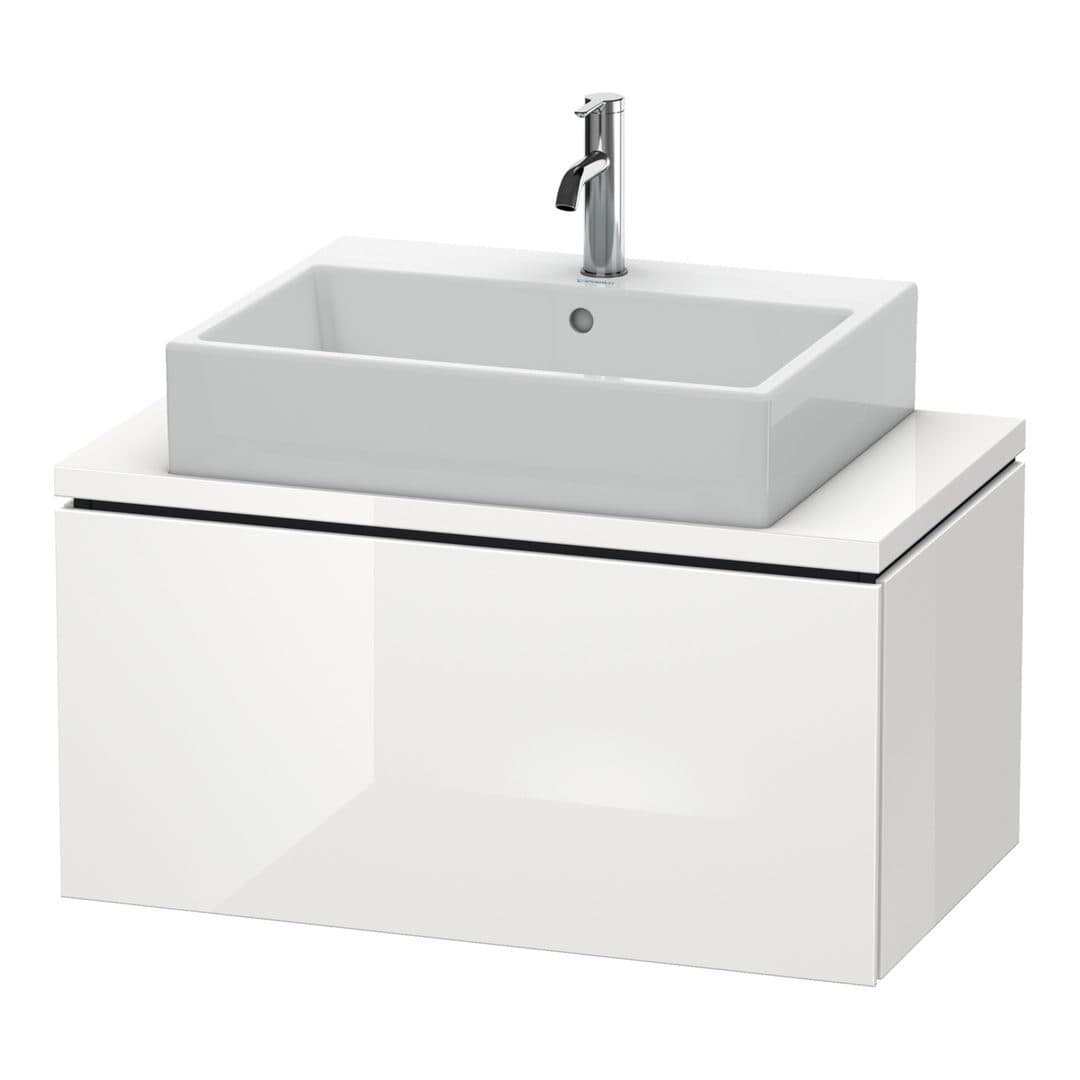 Duravit L-Cube – Έπιπλο Νιπτήρα – 820 mm, για κονσόλα, 1 συρτάρι, νιπτήρας κέντρο, Compact – White High Gloss, Lacquer (LC580208585)