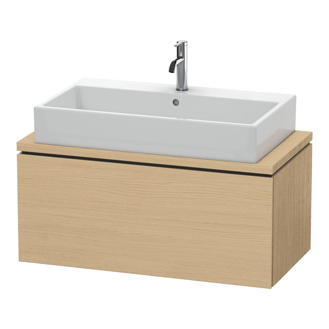 Duravit L-Cube – Έπιπλο Νιπτήρα – 920 mm, για κονσόλα, 1 συρτάρι, νιπτήρας κέντρο, Compact – Natural oak, Decor (LC580303030)