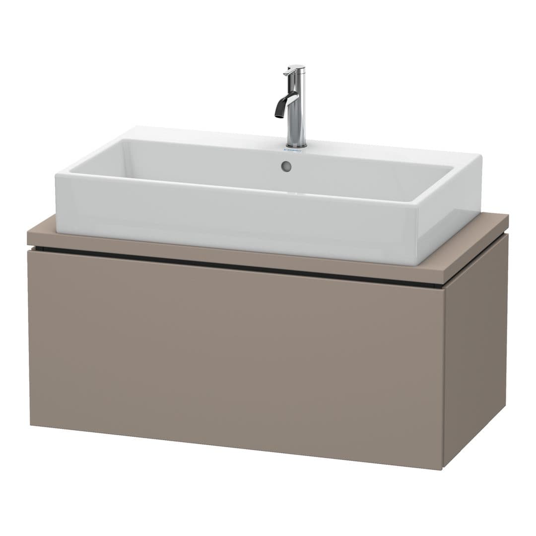 Duravit L-Cube – Έπιπλο Νιπτήρα – 920 mm, για κονσόλα, 1 συρτάρι, νιπτήρας κέντρο, Compact – Basalte Matt, Decor (LC580304343)