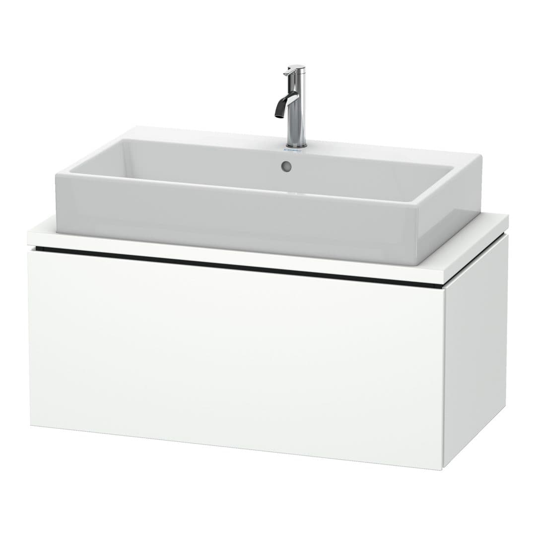 Duravit L-Cube – Έπιπλο Νιπτήρα – 920 mm, για κονσόλα, 1 συρτάρι, νιπτήρας κέντρο, Compact – White Super Matt, Decor (LC580308484)