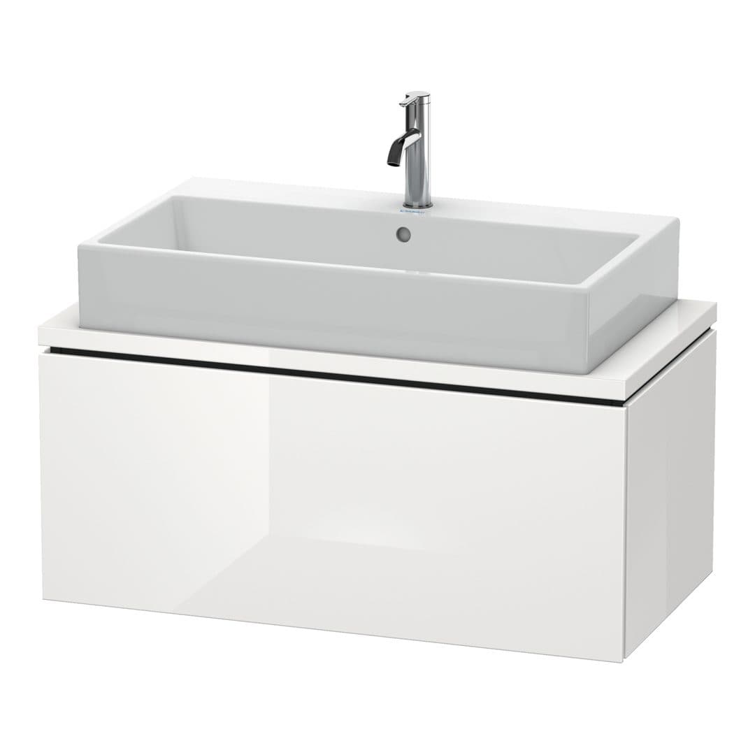 Duravit L-Cube – Έπιπλο Νιπτήρα – 920 mm, για κονσόλα, 1 συρτάρι, νιπτήρας κέντρο, Compact – White High Gloss, Lacquer (LC580308585)