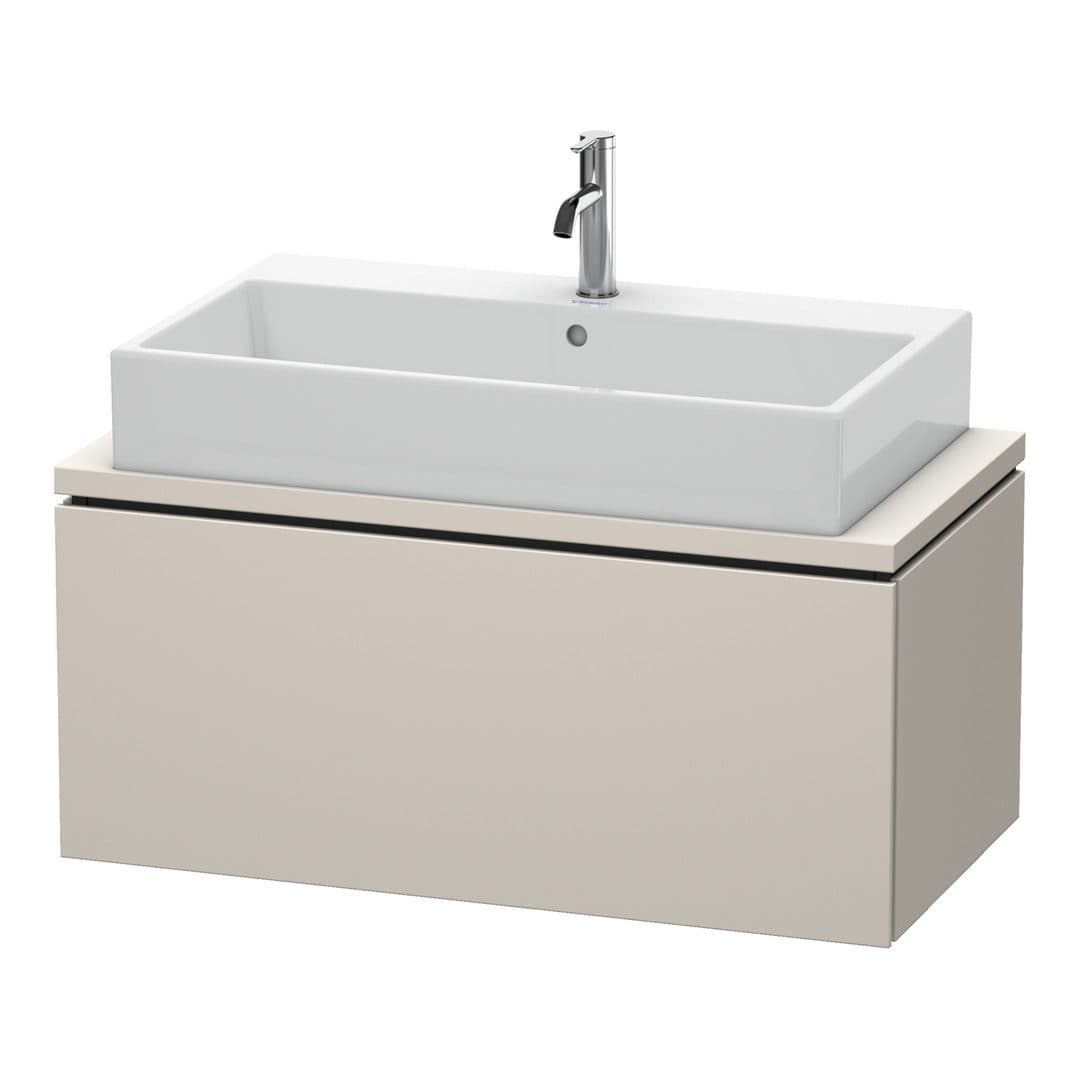 Duravit L-Cube – Έπιπλο Νιπτήρα – 920 mm, για κονσόλα, 1 συρτάρι, νιπτήρας κέντρο, Compact – Taupe Matt, Decor (LC580309191)