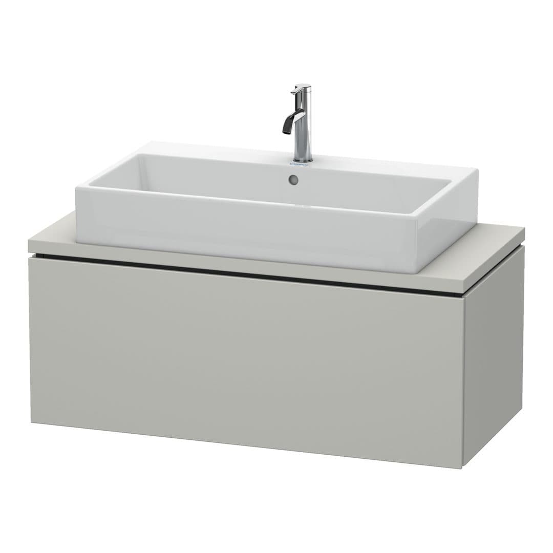 Duravit L-Cube – Έπιπλο Νιπτήρα – 1020 mm, για κονσόλα, 1 συρτάρι, νιπτήρας κέντρο, Compact – Concrete grey Matt, Decor (LC580400707)