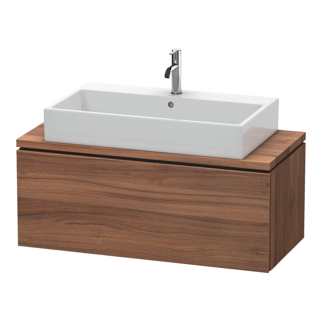 Duravit L-Cube – Έπιπλο Νιπτήρα – 1020 mm, για κονσόλα, 1 συρτάρι, νιπτήρας κέντρο, Compact – Walnut Matt, Decor (LC580407979)