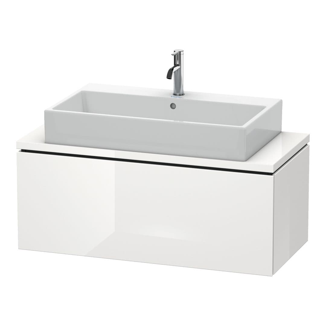 Duravit L-Cube – Έπιπλο Νιπτήρα – 1020 mm, για κονσόλα, 1 συρτάρι, νιπτήρας κέντρο, Compact – White High Gloss, Lacquer (LC580408585)