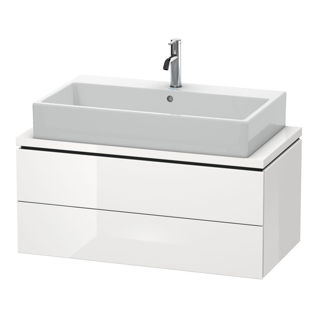 Duravit L-Cube – Έπιπλο Νιπτήρα – 920 mm, για κονσόλα, 2 συρτάρια, νιπτήρας κέντρο, Compact – White High Gloss, Decor (LC580802222)