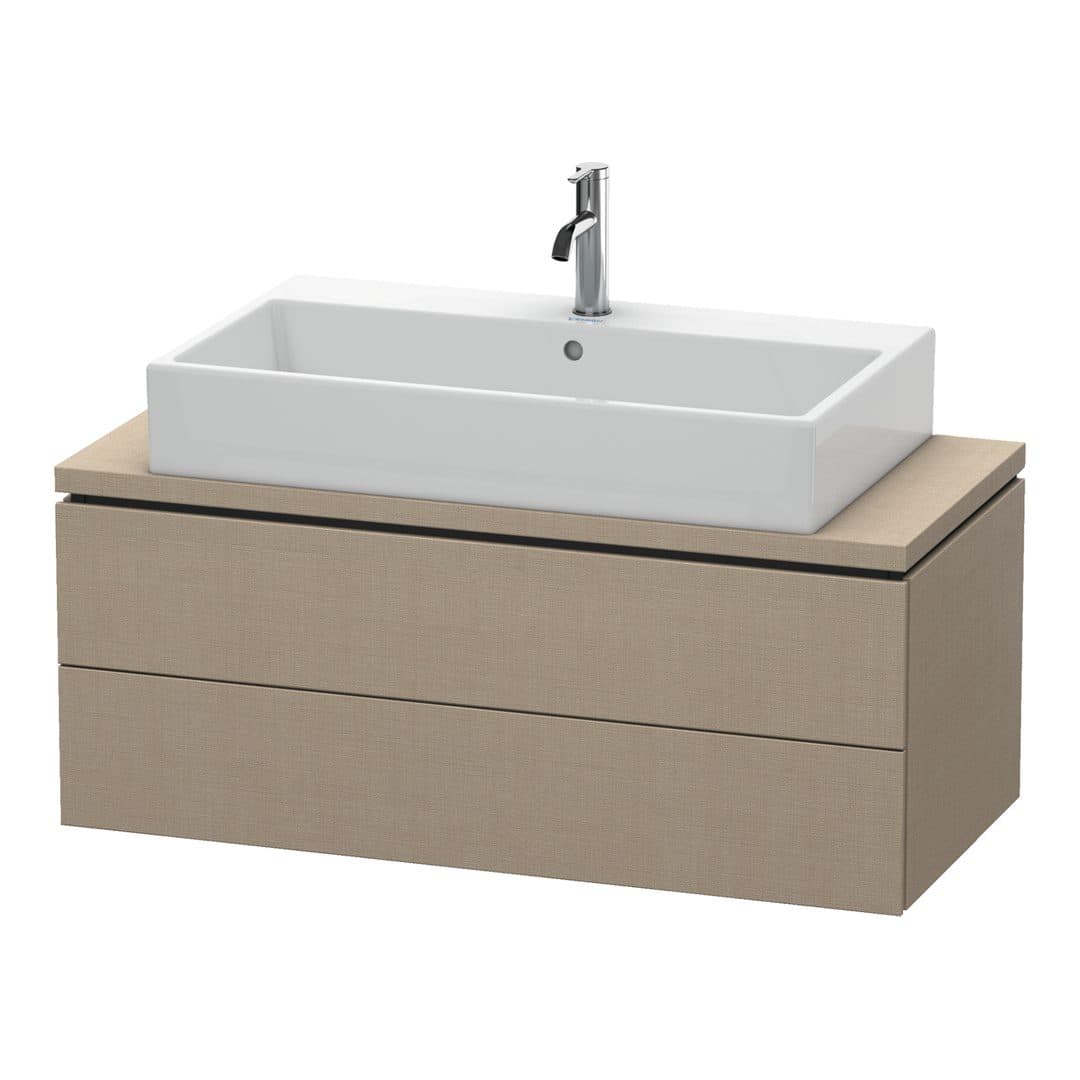 Duravit L-Cube – Έπιπλο Νιπτήρα – 1020 mm, για κονσόλα, 2 συρτάρια, νιπτήρας κέντρο, Compact – Linen Matt, Decor (LC580907575)