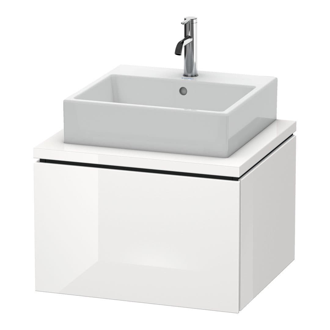 Duravit L-Cube – Έπιπλο Νιπτήρα – 620 mm, για κονσόλα, 1 συρτάρι, νιπτήρας κέντρο – White High Gloss, Decor (LC581002222)