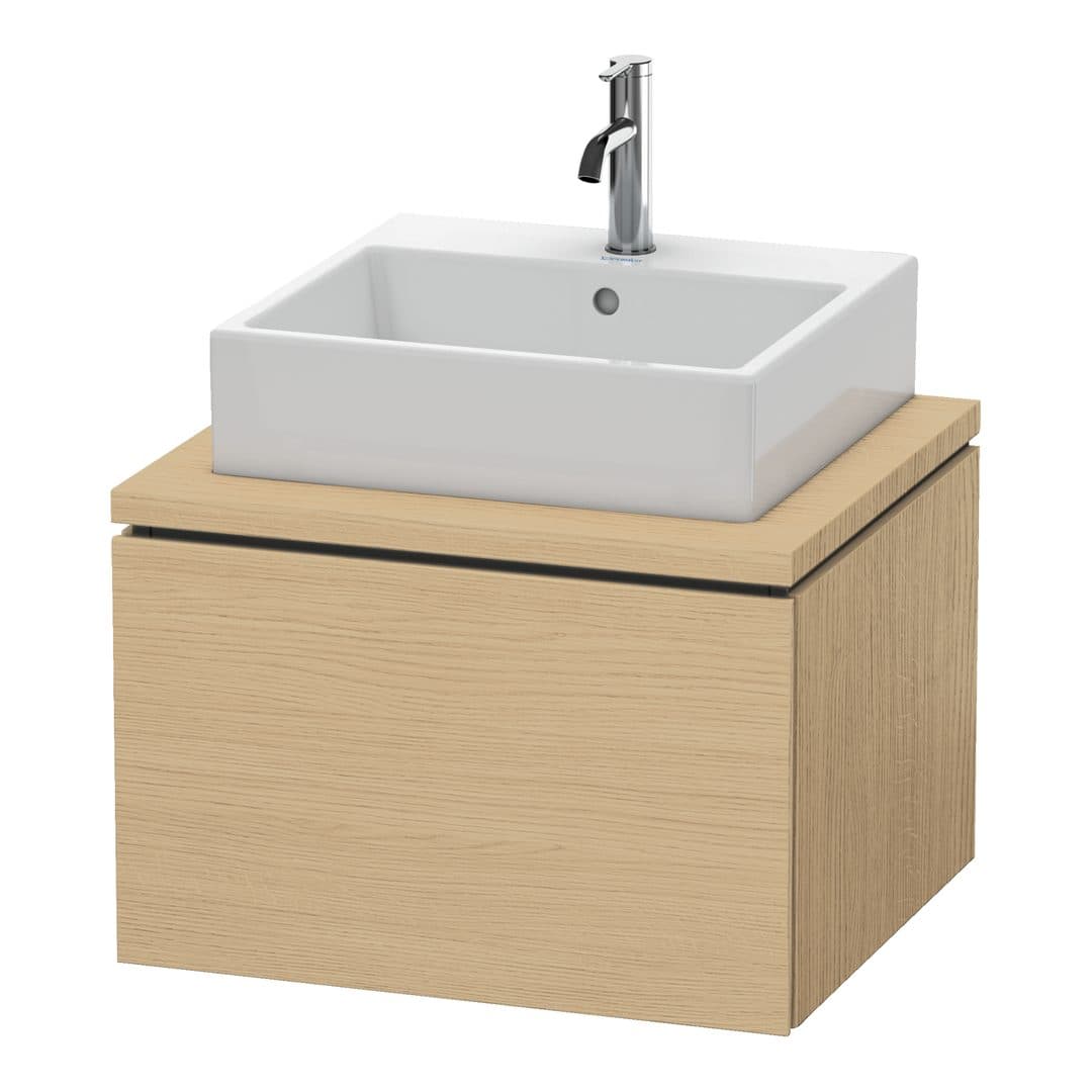 Duravit L-Cube – Έπιπλο Νιπτήρα – 620 mm, για κονσόλα, 1 συρτάρι, νιπτήρας κέντρο – Natural oak, Decor (LC581003030)