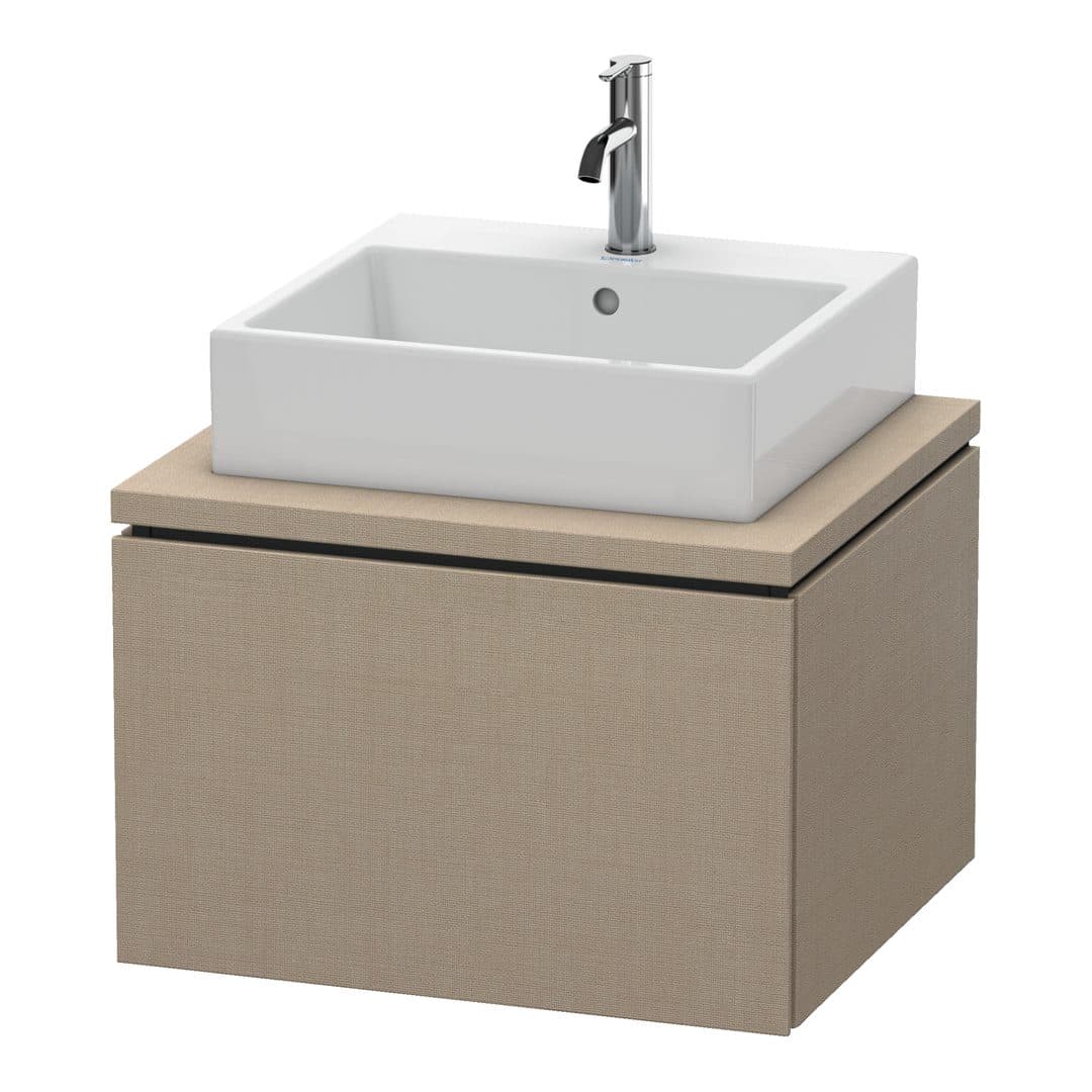 Duravit L-Cube – Έπιπλο Νιπτήρα – 620 mm, για κονσόλα, 1 συρτάρι, νιπτήρας κέντρο – Linen Matt, Decor (LC581007575)