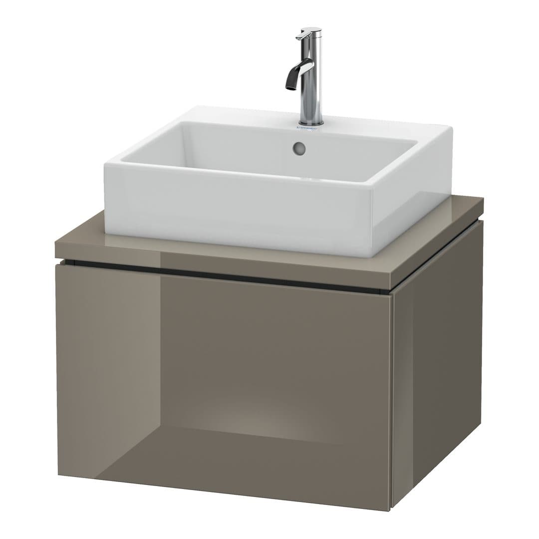 Duravit L-Cube – Έπιπλο Νιπτήρα – 620 mm, για κονσόλα, 1 συρτάρι, νιπτήρας κέντρο – Flannel Grey High Gloss, Lacquer (LC581008989)