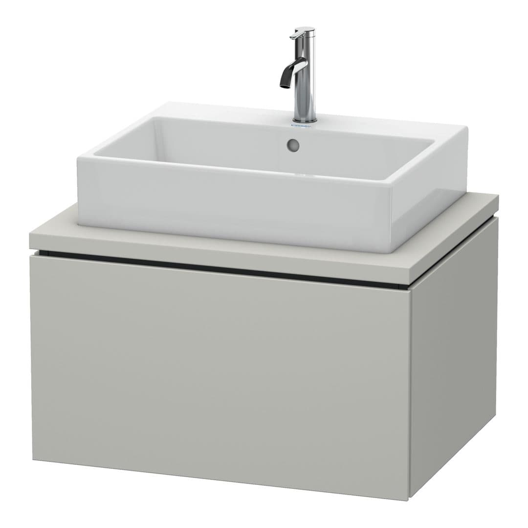 Duravit L-Cube – Έπιπλο Νιπτήρα – 720 mm, για κονσόλα, 1 συρτάρι, νιπτήρας κέντρο – Concrete grey Matt, Decor (LC581100707)