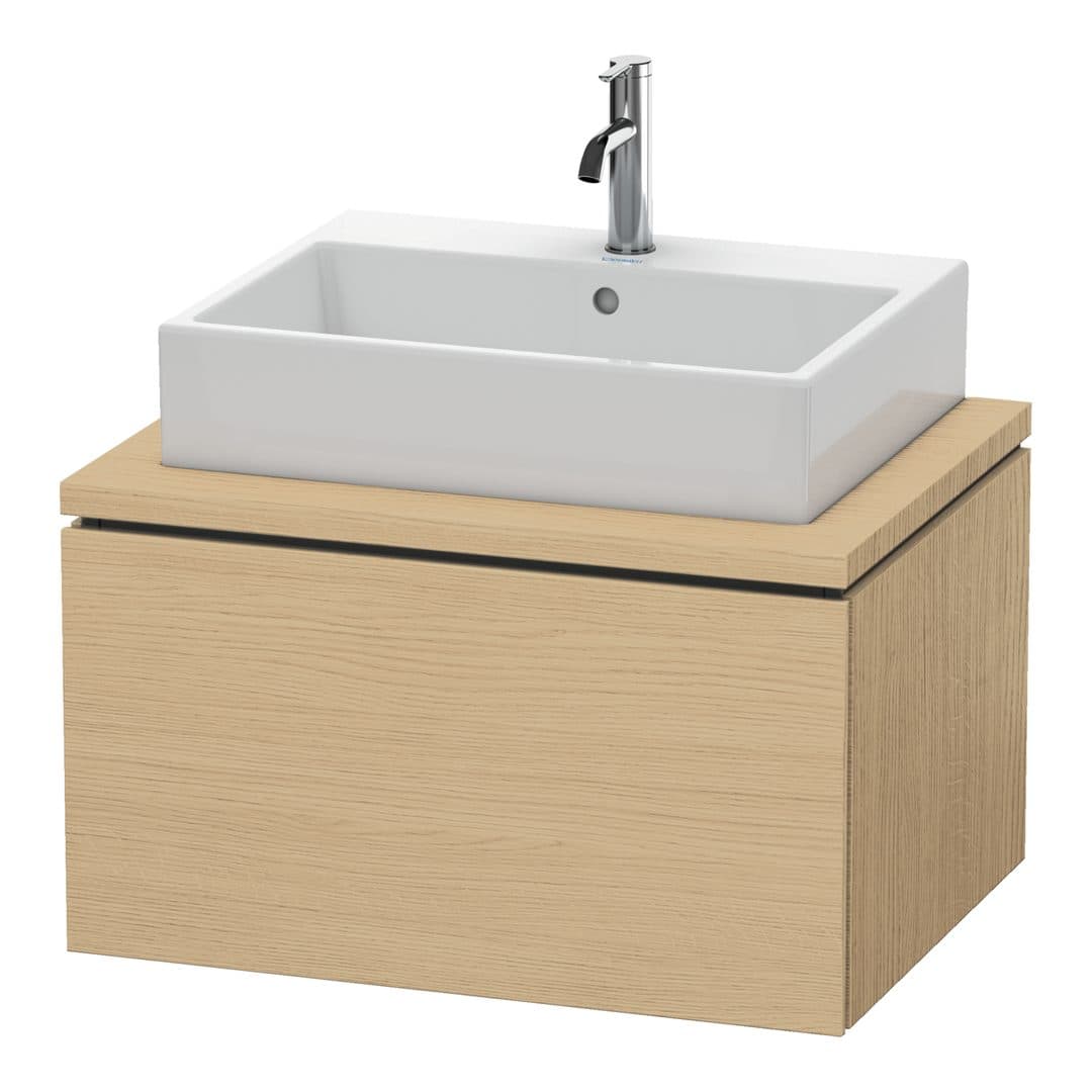 Duravit L-Cube – Έπιπλο Νιπτήρα – 720 mm, για κονσόλα, 1 συρτάρι, νιπτήρας κέντρο – Natural oak, Decor (LC581103030)