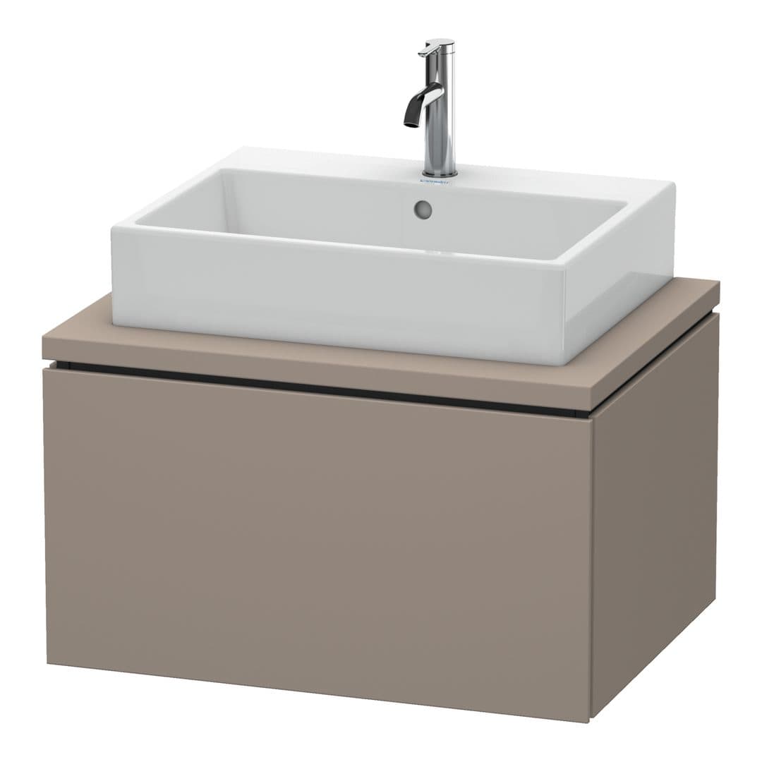 Duravit L-Cube – Έπιπλο Νιπτήρα – 720 mm, για κονσόλα, 1 συρτάρι, νιπτήρας κέντρο – Basalte Matt, Decor (LC581104343)