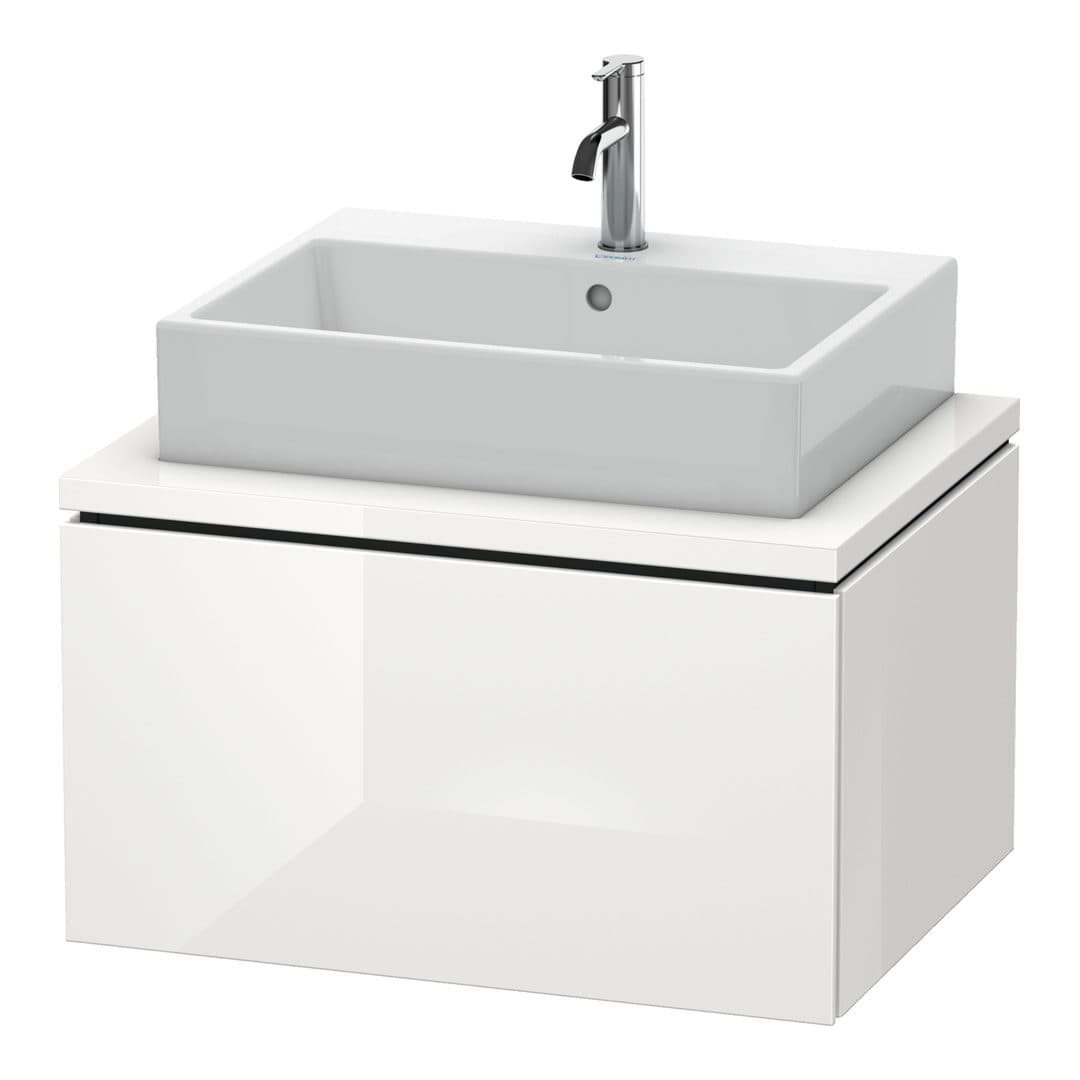 Duravit L-Cube – Έπιπλο Νιπτήρα – 720 mm, για κονσόλα, 1 συρτάρι, νιπτήρας κέντρο – White High Gloss, Lacquer (LC581108585)
