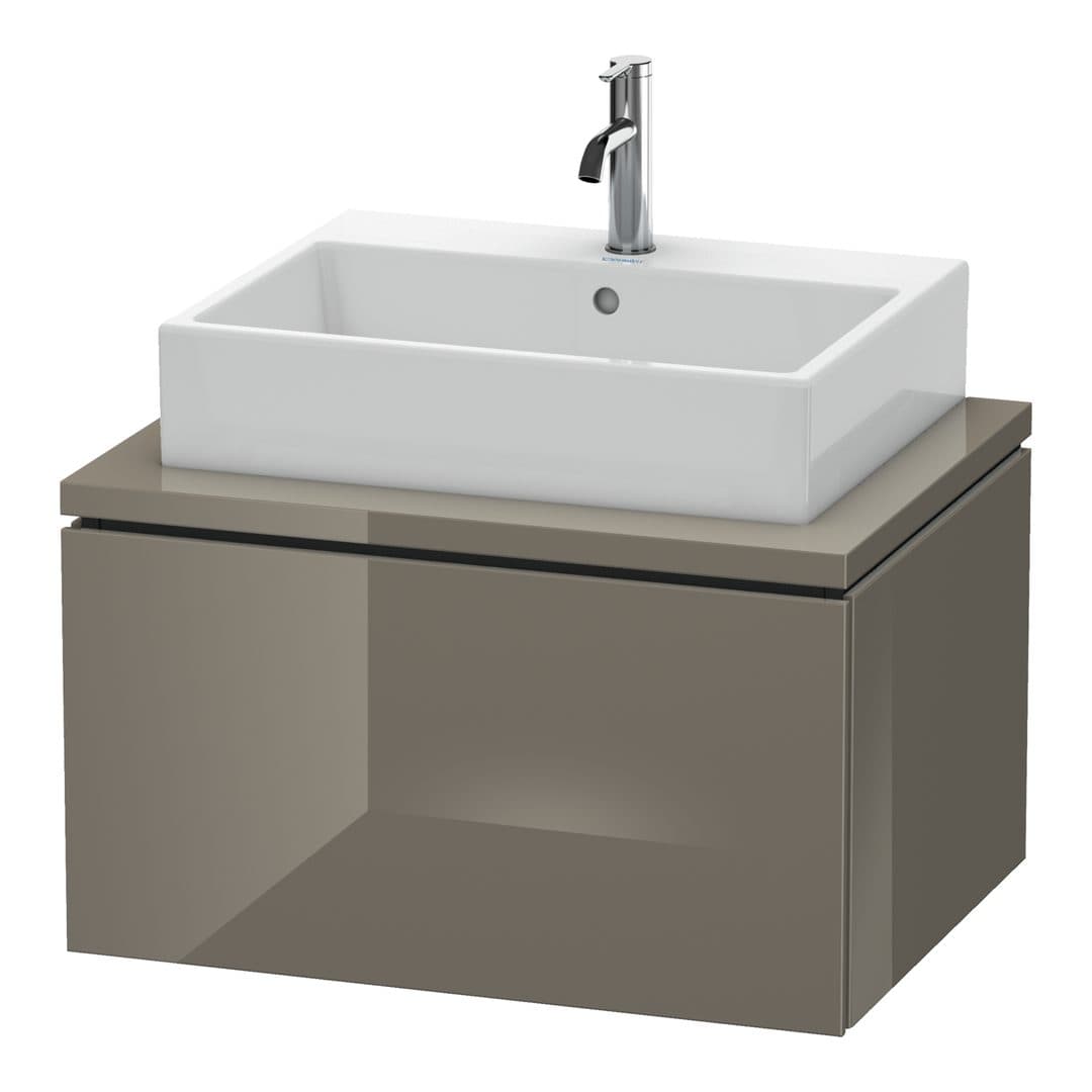Duravit L-Cube – Έπιπλο Νιπτήρα – 720 mm, για κονσόλα, 1 συρτάρι, νιπτήρας κέντρο – Flannel Grey High Gloss, Lacquer (LC581108989)