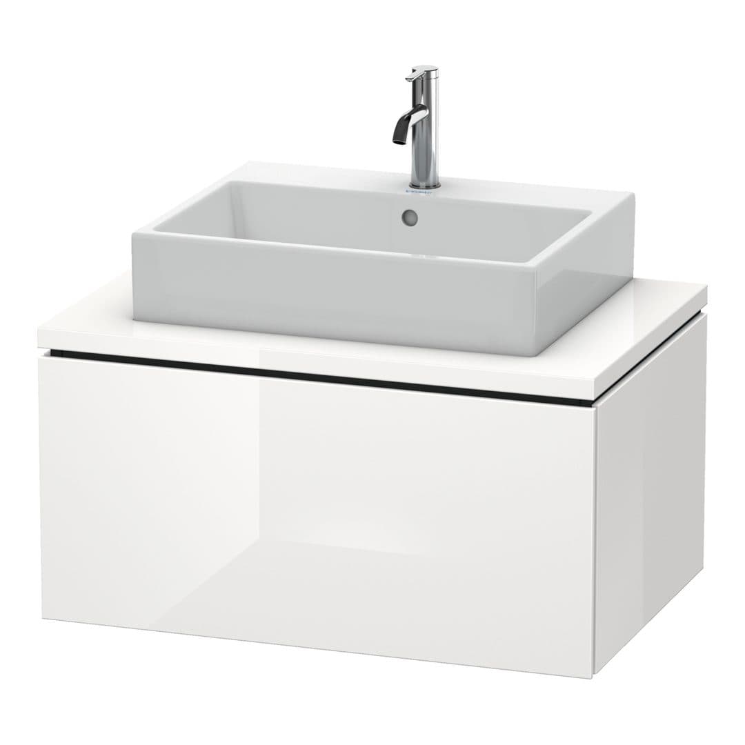 Duravit L-Cube – Έπιπλο Νιπτήρα – 820 mm, για κονσόλα, 1 συρτάρι, νιπτήρας κέντρο – White High Gloss, Decor (LC581202222)