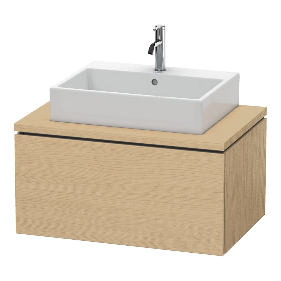 Duravit L-Cube – Έπιπλο Νιπτήρα – 820 mm, για κονσόλα, 1 συρτάρι, νιπτήρας κέντρο – Natural oak, Decor (LC581203030)