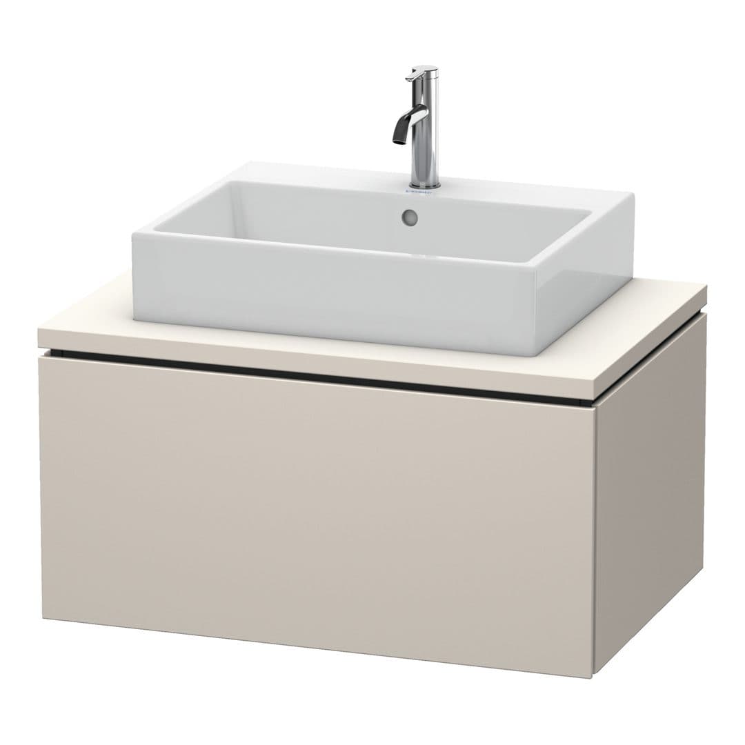 Duravit L-Cube – Έπιπλο Νιπτήρα – 820 mm, για κονσόλα, 1 συρτάρι, νιπτήρας κέντρο – Taupe Matt, Decor (LC581209191)
