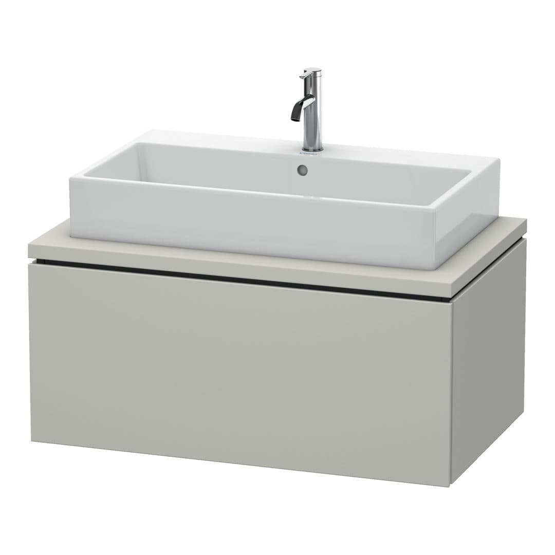Duravit L-Cube – Έπιπλο Νιπτήρα – 920 mm, για κονσόλα, 1 συρτάρι, νιπτήρας κέντρο – Concrete grey Matt, Decor (LC581300707)