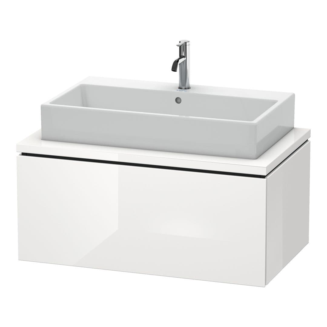 Duravit L-Cube – Έπιπλο Νιπτήρα – 920 mm, για κονσόλα, 1 συρτάρι, νιπτήρας κέντρο – White High Gloss, Decor (LC581302222)