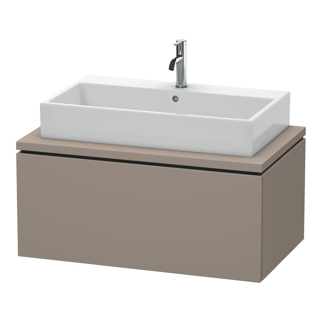 Duravit L-Cube – Έπιπλο Νιπτήρα – 920 mm, για κονσόλα, 1 συρτάρι, νιπτήρας κέντρο – Basalte Matt, Decor (LC581304343)