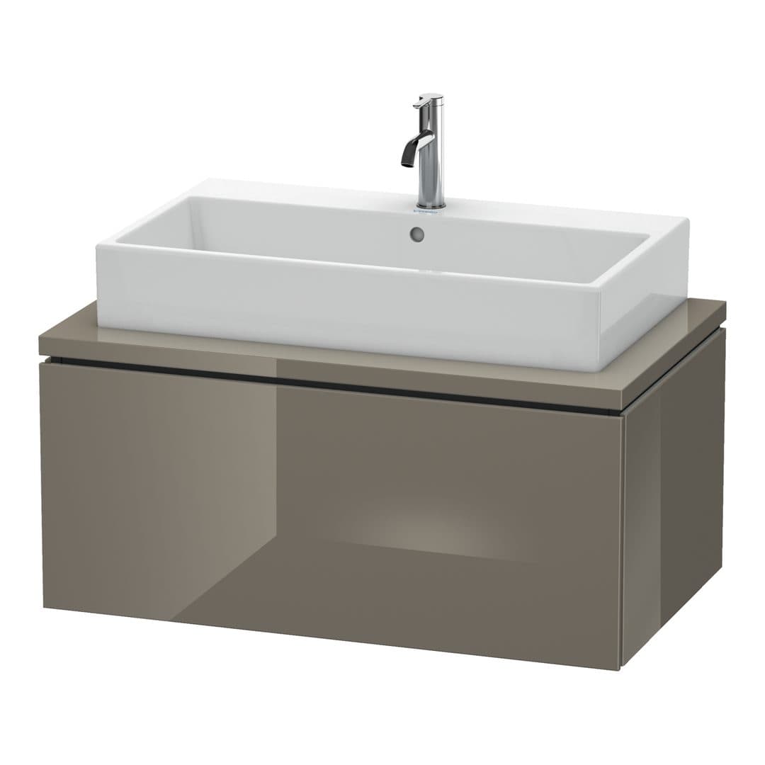Duravit L-Cube – Έπιπλο Νιπτήρα – 920 mm, για κονσόλα, 1 συρτάρι, νιπτήρας κέντρο – Flannel Grey High Gloss, Lacquer (LC581308989)